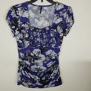 Maurices Cap Sleeve Flower Top